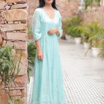 Santorini Sky Anarkali Dress